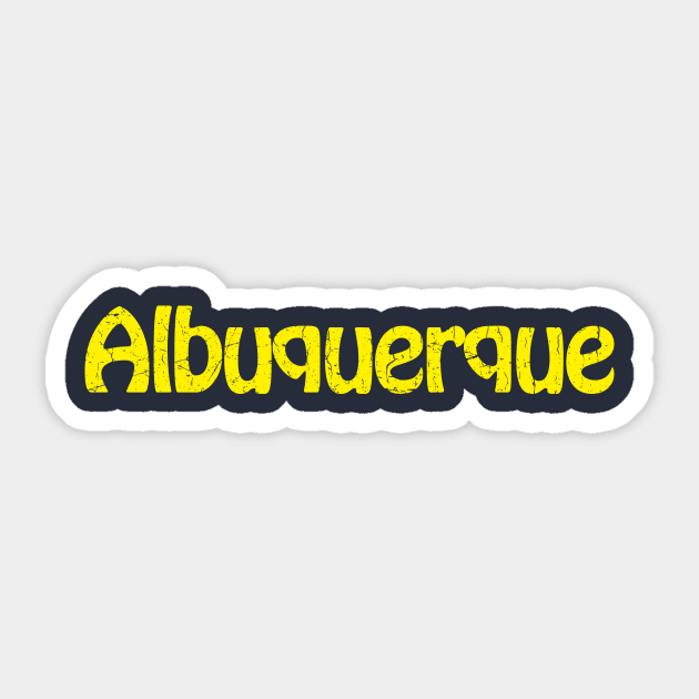 Albuquerque Sticker by TheAllGoodCompany